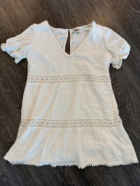 Eyelet Trim Dress